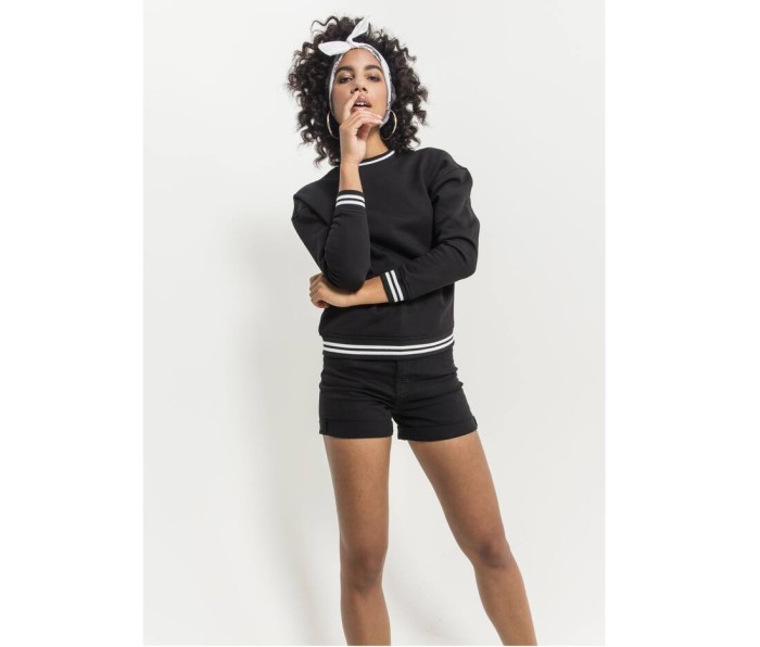 Sweat femme bandes contrastées