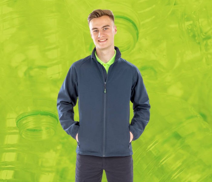 Softshell homme en polyester recyclé