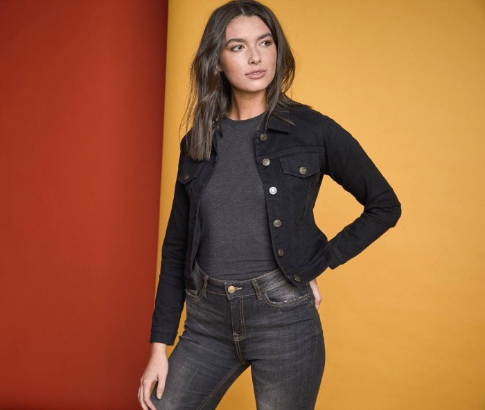 Veste en jean femme