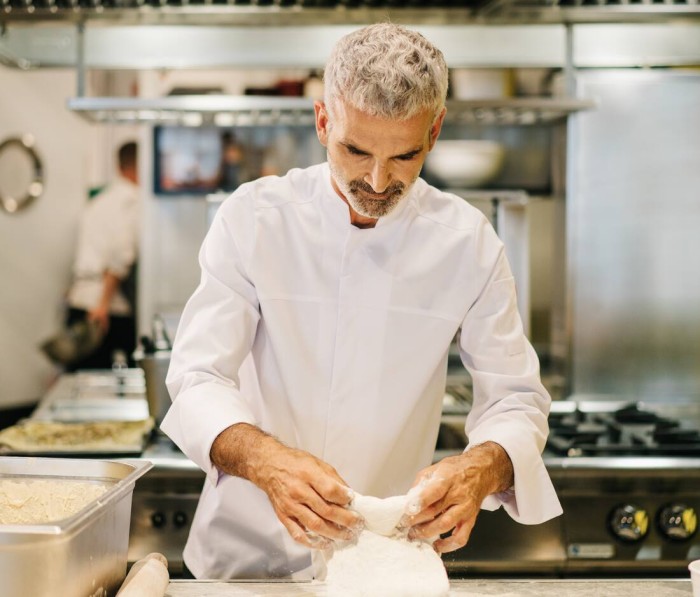 VESTE DE CUISINE EN COTON