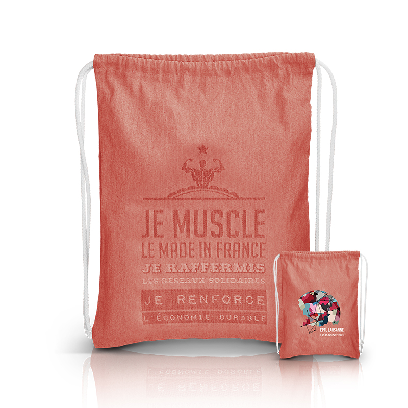 SAC A DOS EN COTON - GYM BAG 150 G/Mv